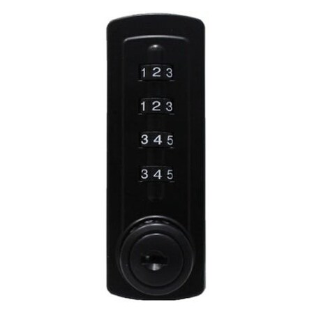 Lockey Gemini Mechanical Combination Cabinet Lock Black Vertical GM270-BV